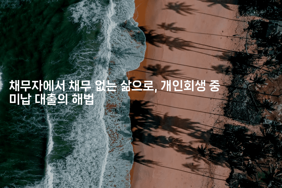 채무자에서 채무 없는 삶으로, 개인회생 중 미납 대출의 해법-제주띵킹