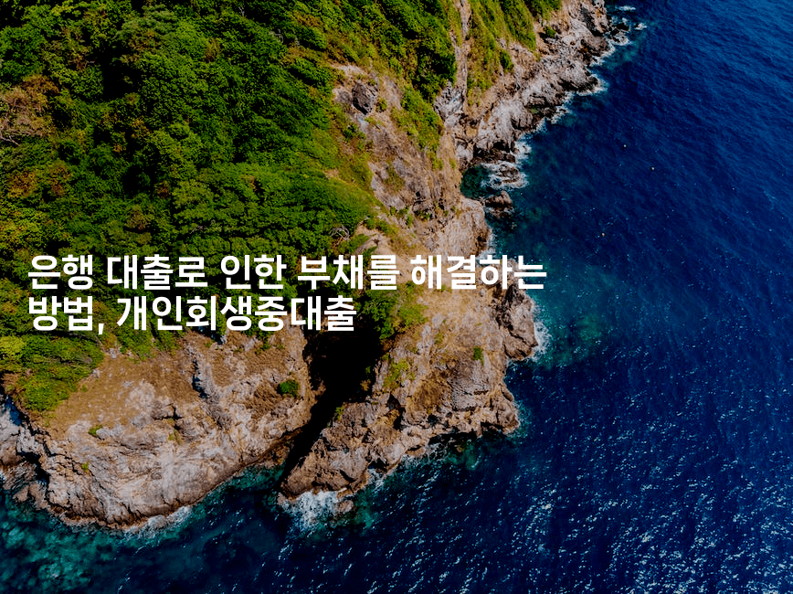 은행 대출로 인한 부채를 해결하는 방법, 개인회생중대출-제주띵킹