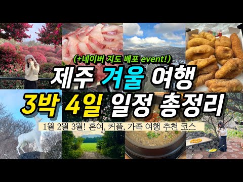 따라만 해도 성공🍊 제주도 겨울 3박 4일 여행 코스(+주의할 점) | 맛집, 카페, 관광지, 핫플, 제주도 렌트카, 카모아 l 1월 2월 3월 제주 가볼만한 곳🏝️