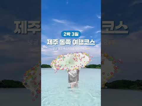 2박 3일 제주 동쪽 여행코스 대신 짜줌🙌🏻 댓글에 여행지와 추천 코스 남겨놓을게요🌊 #여행 #감성숙소 #travel #숙소추천 #여름 #제주여행